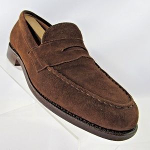 CHEANEY 'Hadley' Size 7.5 Brown Loafers Mens B6 D3